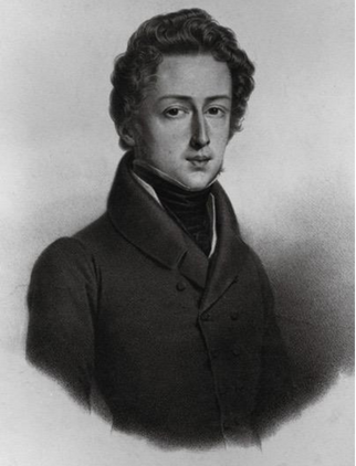 portret młodego Fryderyka Chopina