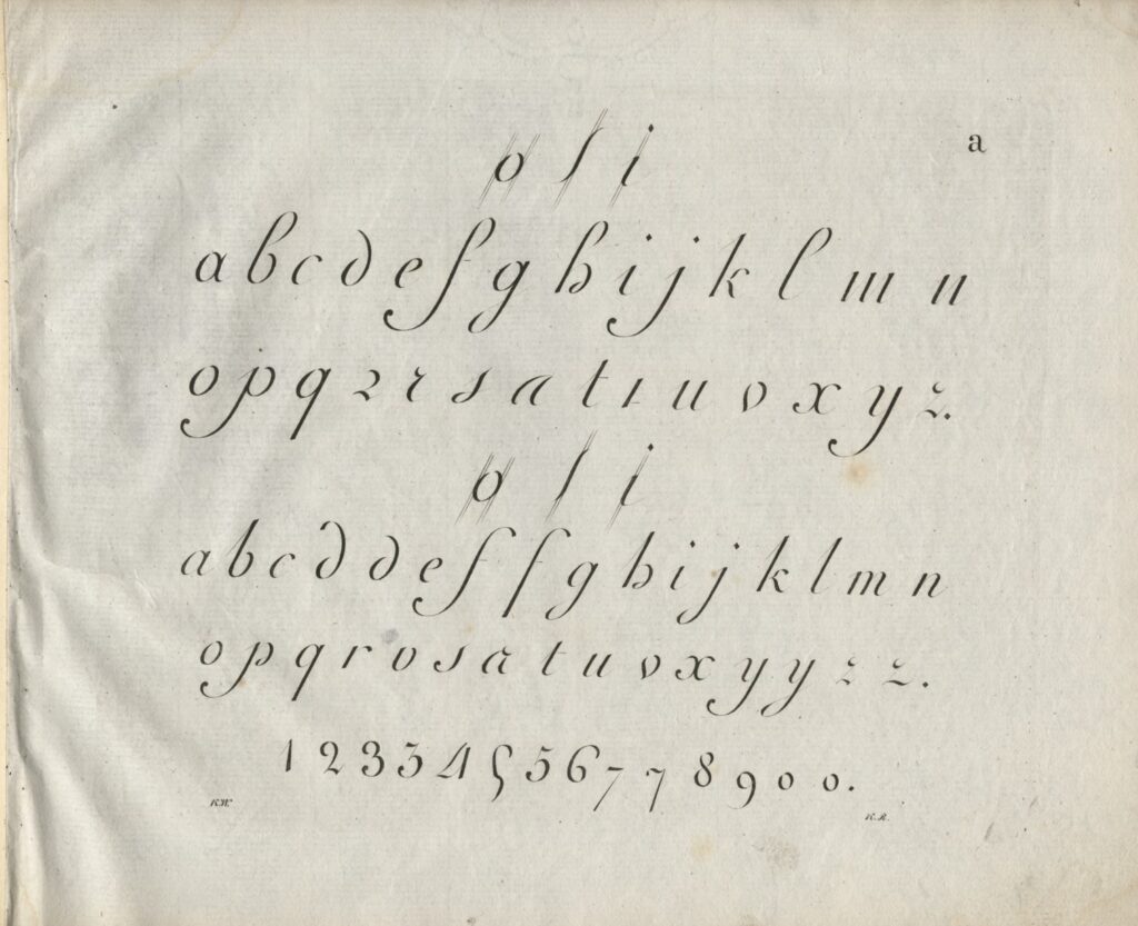 litery duże francuskie wzornik do kaligrafii werbusza